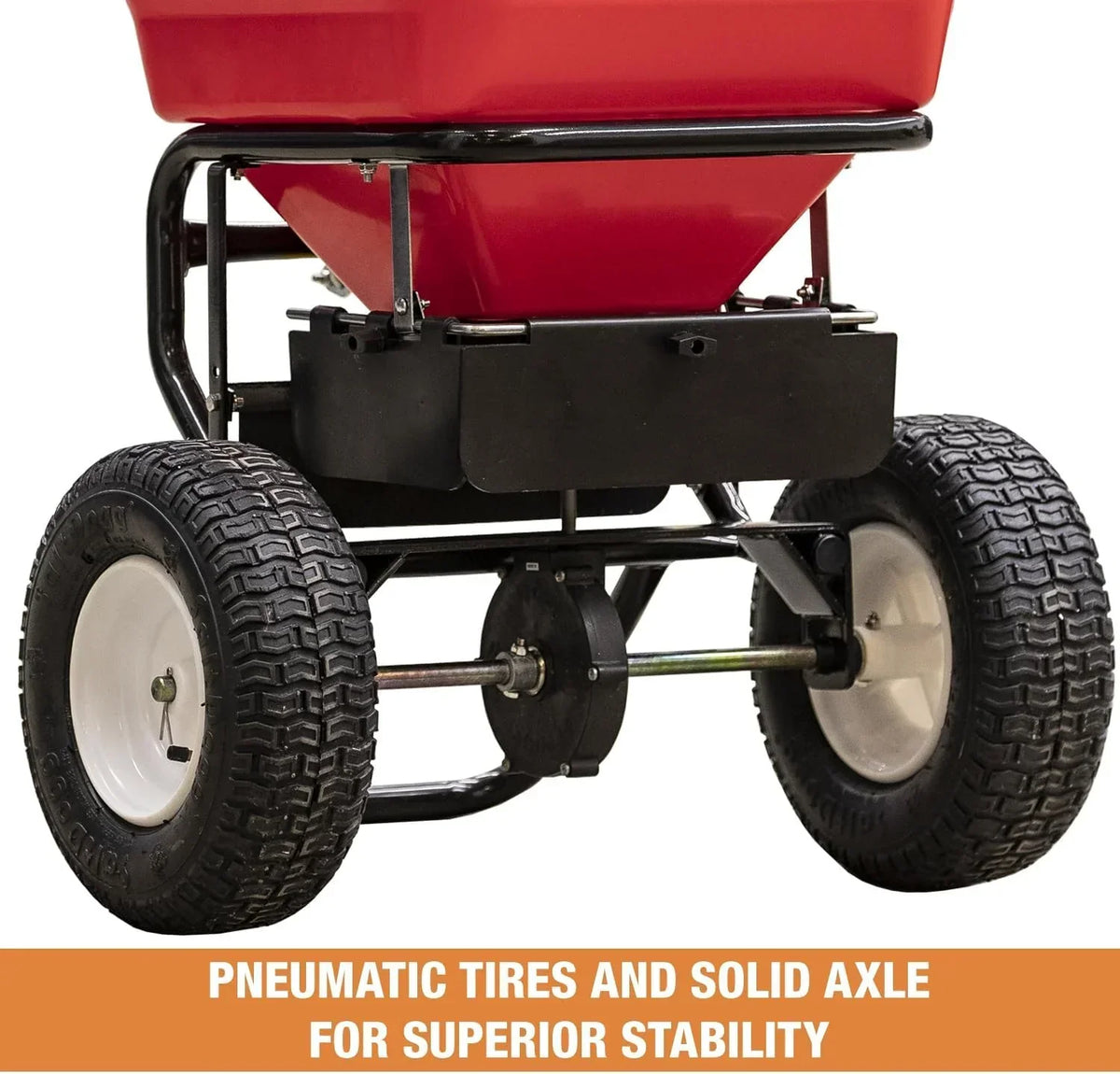 2026 100-Lb. Walk-Behind Push Spreader for Grass Seed, Salt, De-Icer and Fertilizer