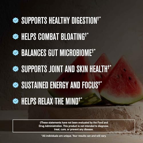 2026 ROUNDHOUSE PROVISION Morning Kick, Zero Sugar Greens Superfood Powder Supplement with Ashwagandha, Collagen, Probiotics, Debloat Drink, 30 Servings (Strawberry Lemonade) by Chuck Norris