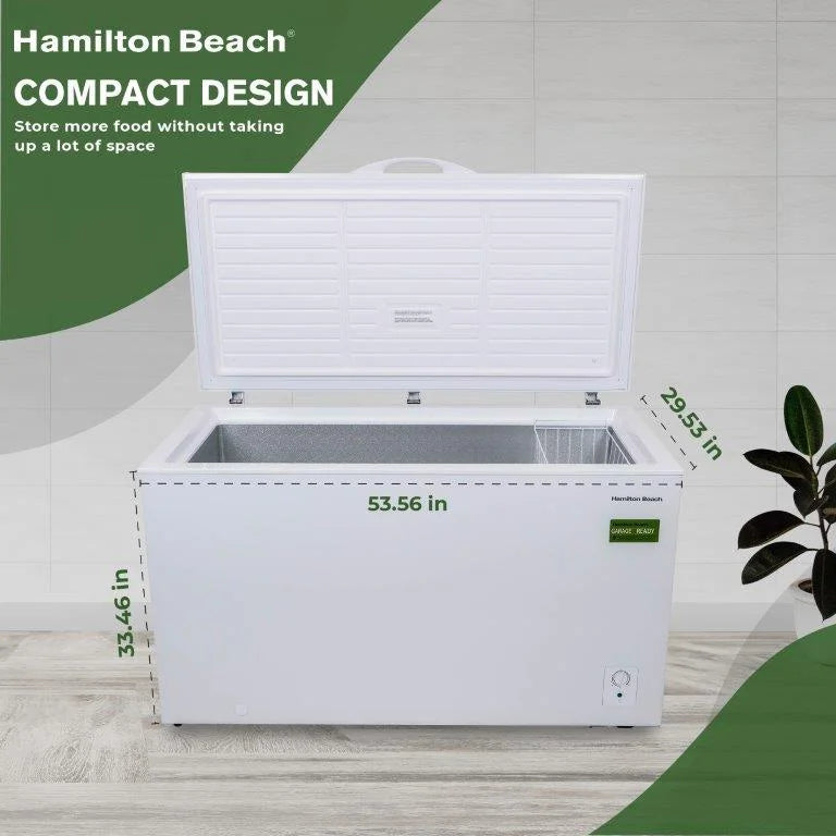 2026 NewHamilton Beach 14 Cu. ft. Chest Freezer, HZ7941-3BCOM, White