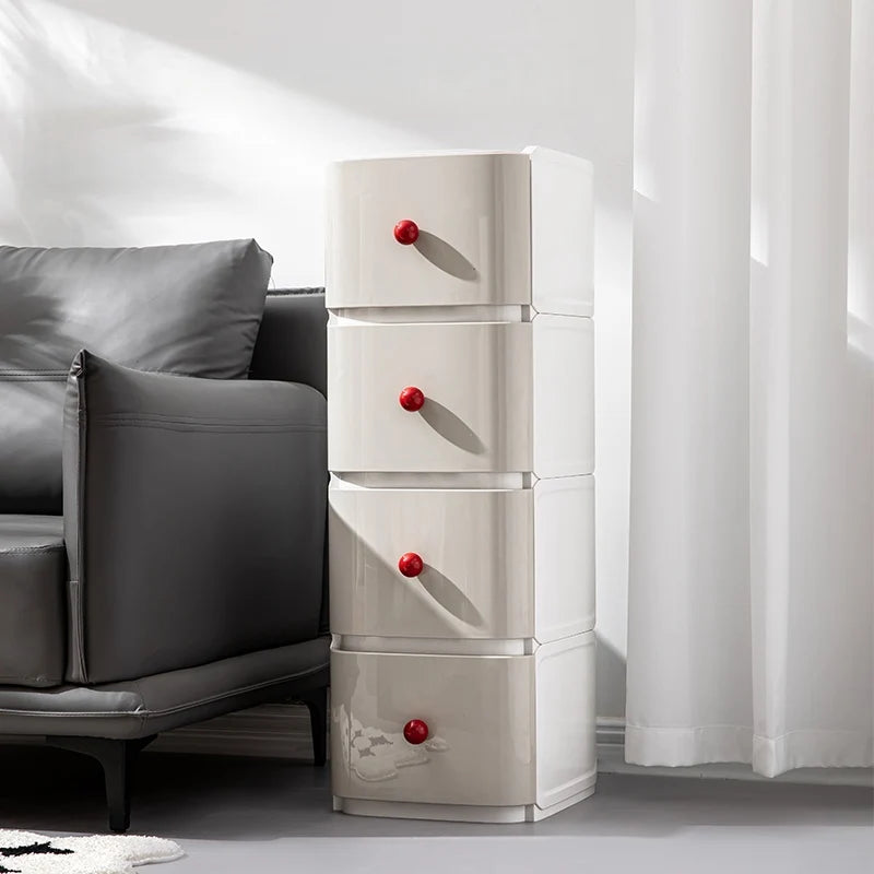 2026 2-Tier Mobile Storage Rack with Drawers