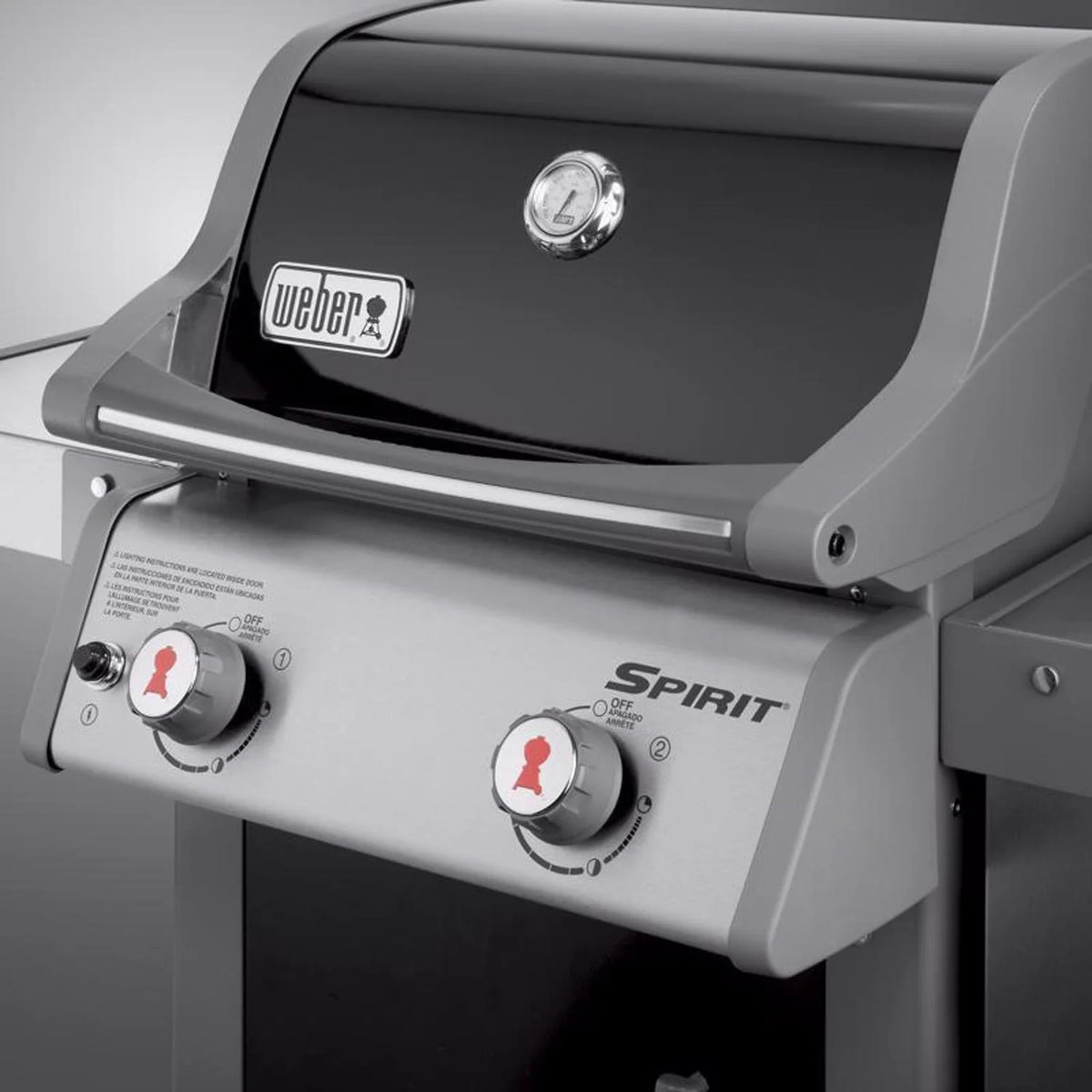 2026 Spirit E-210 2 Burner Liquid Propane Grill Black