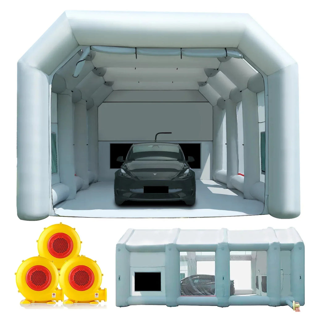 2026 30x20x13Ft Inflatable Paint Booth with Blowers & Air Filter System - Professional Spray Tent