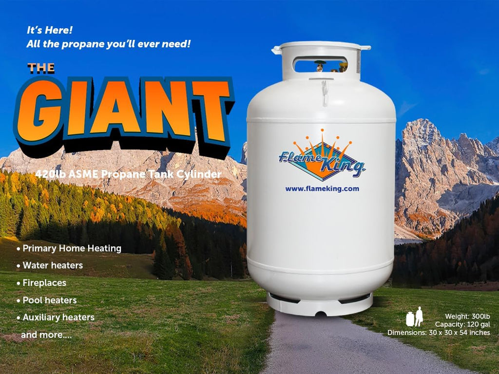 2026 420-Lb. ASME Vertical Propane Tank, White