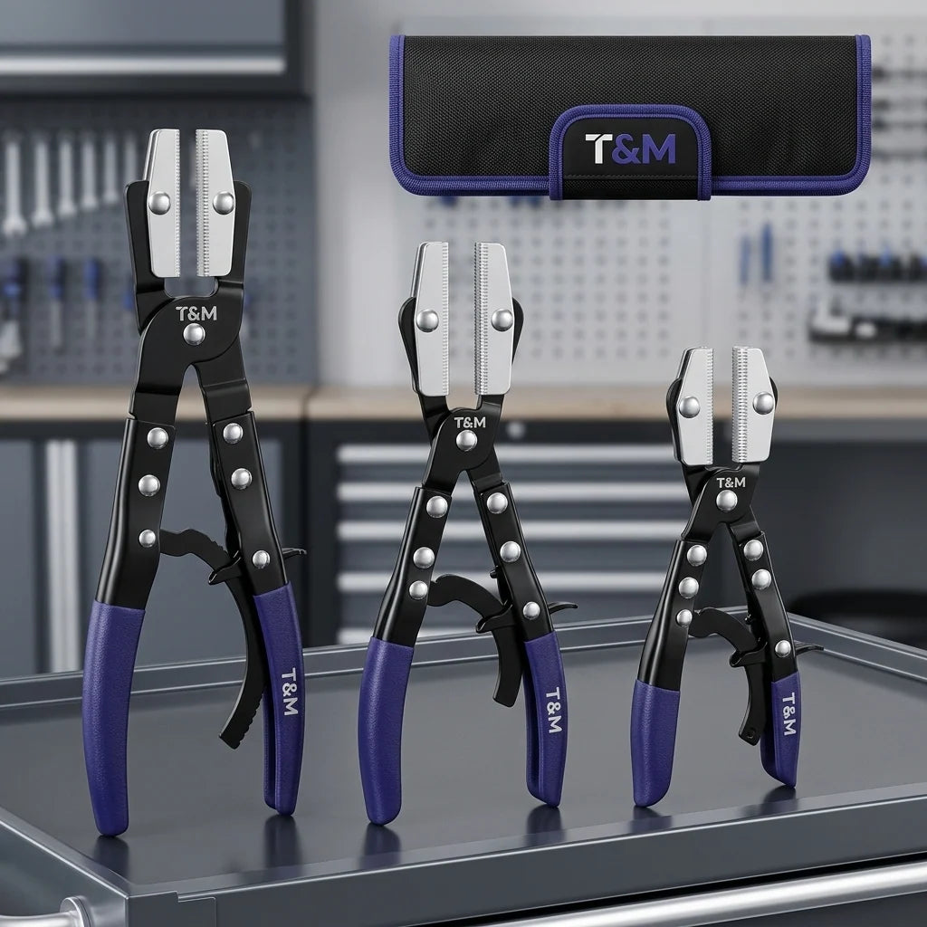 2026 3-Piece Ratcheting Hose Pinch Pliers Set