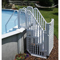 2026 NewSimple stepped pool entrance system with door (Model 2026)
