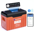 2026 ECO-WORTHY 12V 100AH LiFePO4 Lithium Battery with Bluetooth, Max.1280Wh Energy, Low Temperature Protection, Group 24, Built-in 100A BMS, Perfect for Trolling Motor, RV, Boat, Solar Off-Grid