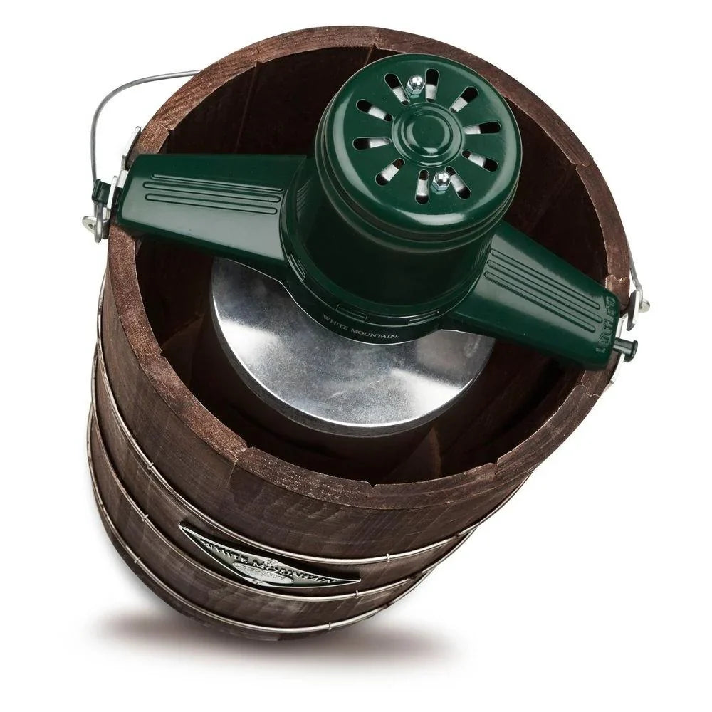2026 6 Qt. Green and Brown Electric Ice Cream Maker