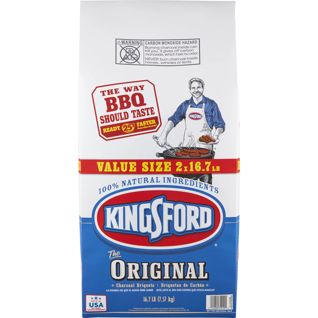 2026 Kingsford Original Charcoal Briquettes, Two 16.7 lb Bags