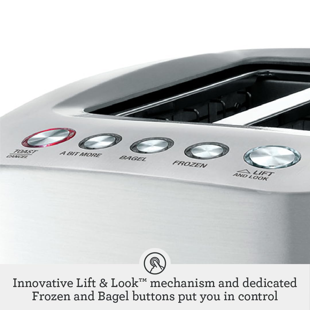 2026 Breville Die-Cast Smart Toaster, 2-Slice, Brushed Stainless Steel