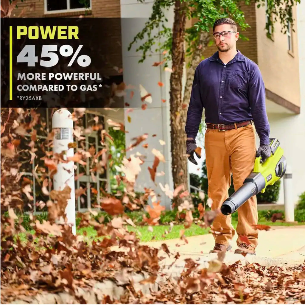 2026 40V Brushless Whisper Series 190 MPH 730 CFM Cordless Battery Jet Fan Leaf Blower with (2) 4.0 Ah Batteries and Charger