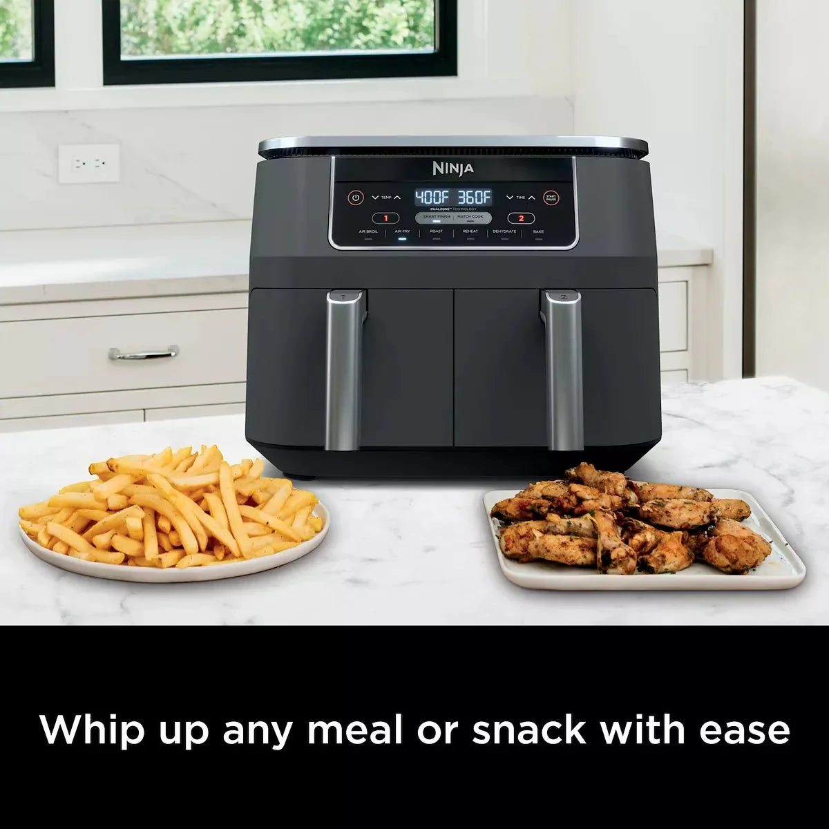 2026 Foodi 8 qt. Original Dualzone, 2-Basket Air Fryer with 6 Functions
