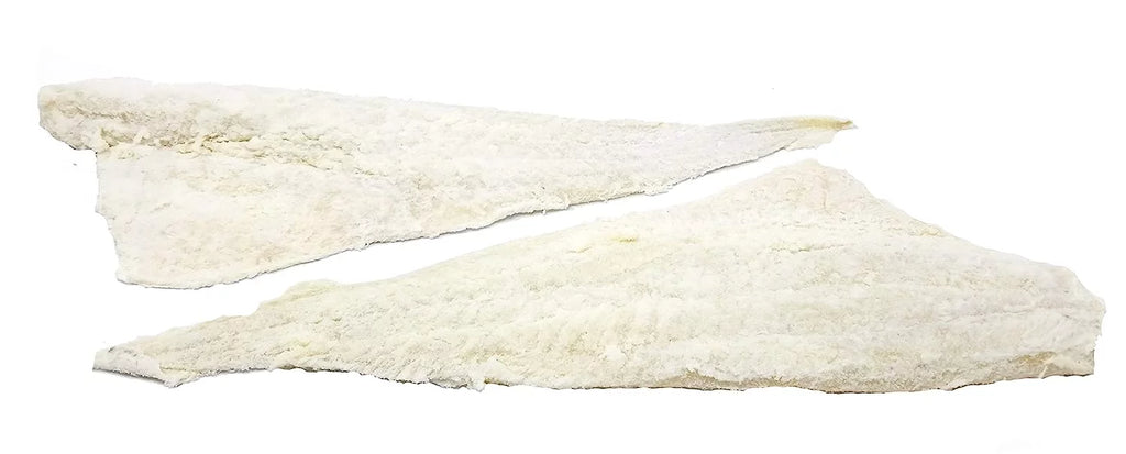 2026 Bacalao - Baccala Dried Salt Cod Without Bone - Approximately 2.5 Lb. - Excellent Filets by Italian Market