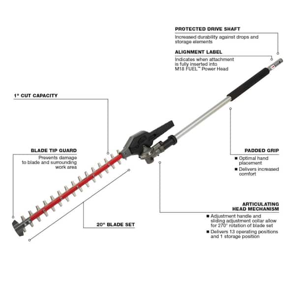 2026 M18 FUEL Hedge Trimmer Attachment for QUIK-LOK Attachment System