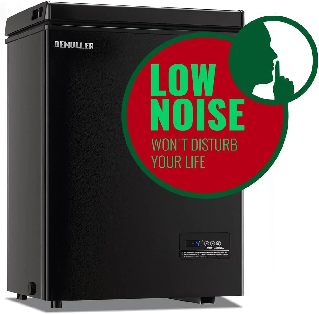 2026 5.0 Cu. Ft. Chest Freezer with 2 Removable Stainless Steel Baskets, Electronic Control, 41 deg F to -15 deg F, Black