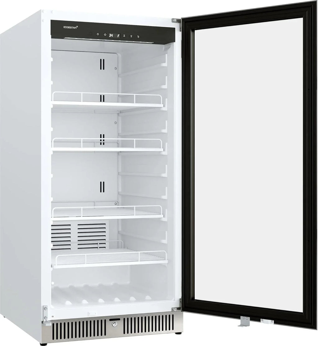 2026 VBM101 22" Wide 10.1 Cu. Ft. Commercial Beverage Merchandiser Stainless Steel, Temp Alarm, Reversible Door