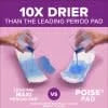 2026 Poise Incontinence Pads for Women, 6 Drop, Ultimate Absorbency, Long, 90Ct