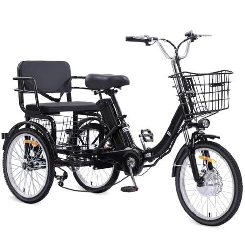 2026 Adult Electric Tricycle Adult Tricycle 3 Wheel Bikes Adults Electric Three Wheel Bike