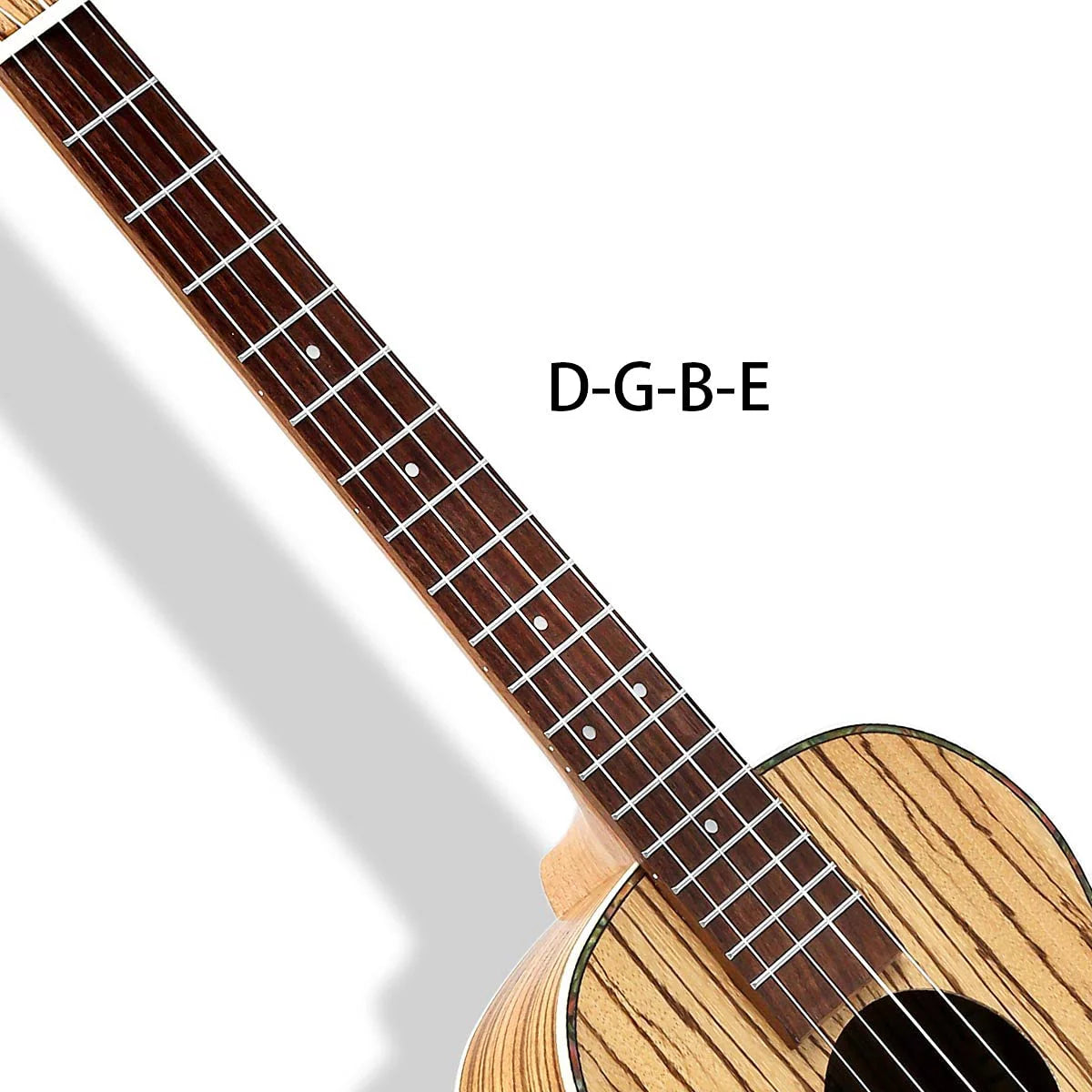 2026 Batking Baritone Ukulele, 30 inch Zebra Acoustic Electric Ukelele with Truss Rod & EQ & Gig Bag