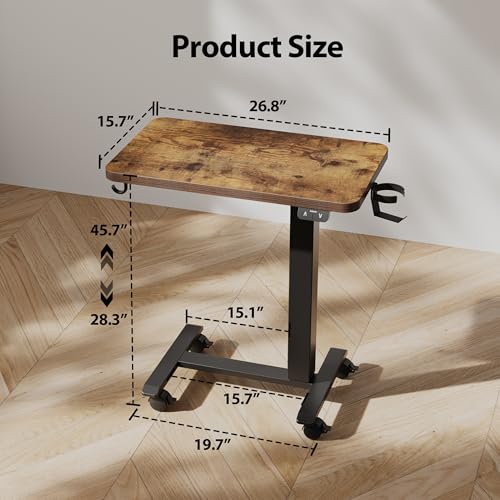2026 Agilestic Electric Standing Desk, 48 x 24 Inches Height Adjustable Desk, Sit Stand up for Work Office Home, Ergonomic Rising Computer Table with Memory Preset, Rustic Brown