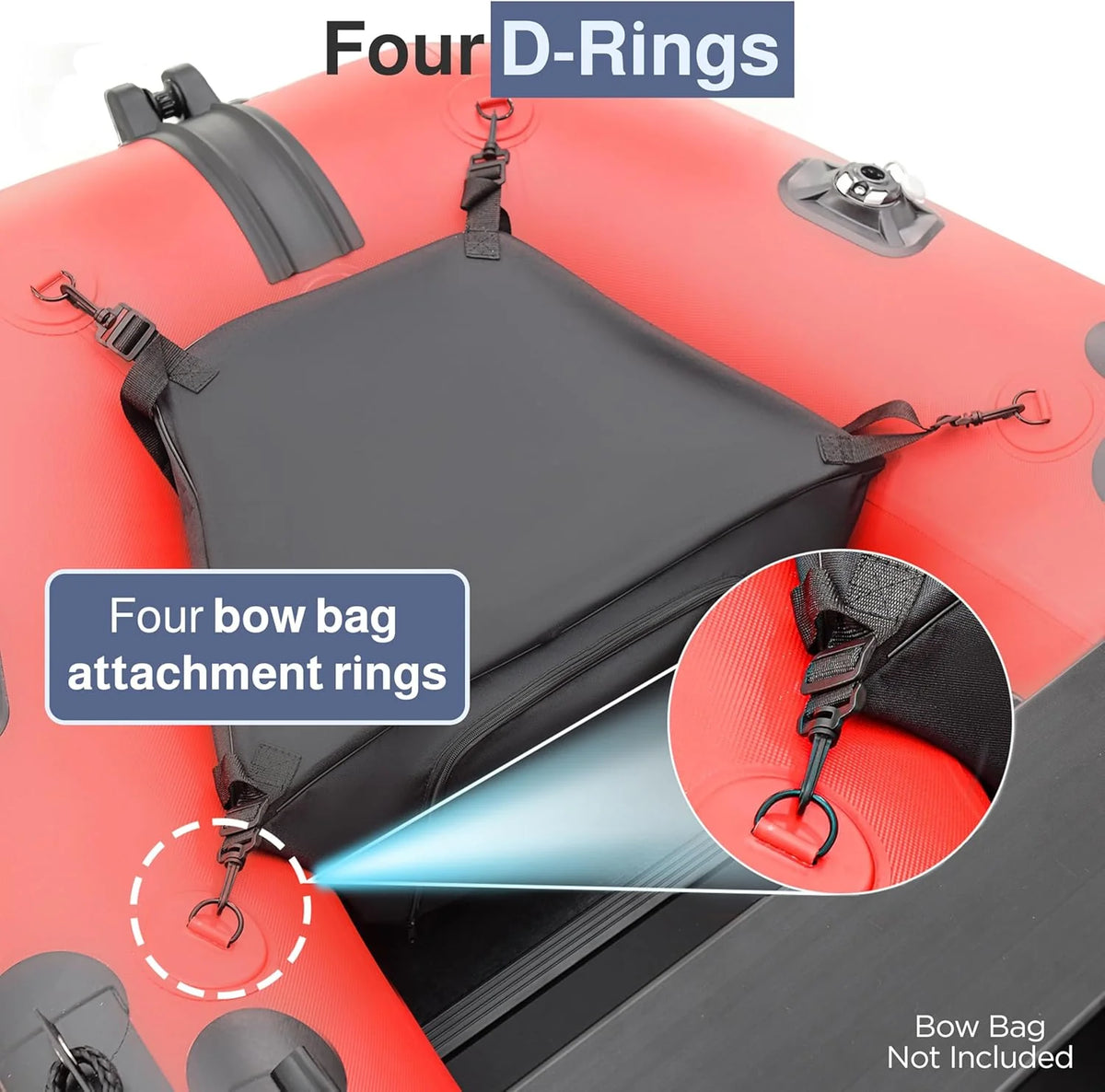 Inflatable Boat | Yacht Dinghy Tender Raft | Multi Person Fishing Boat | Aluminum Floor Oars | Fishing Rod Holders | Heavy-Duty PVC | 2026 Model |