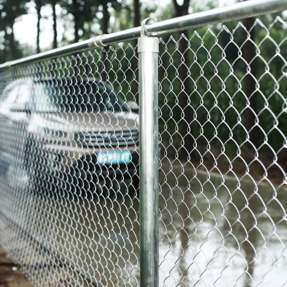 2026 ALEKO CLF115G6X50 Galvanized Steel 6 X 50 Feet Chain Link Fence Fabric, 11.5-AW Gauge