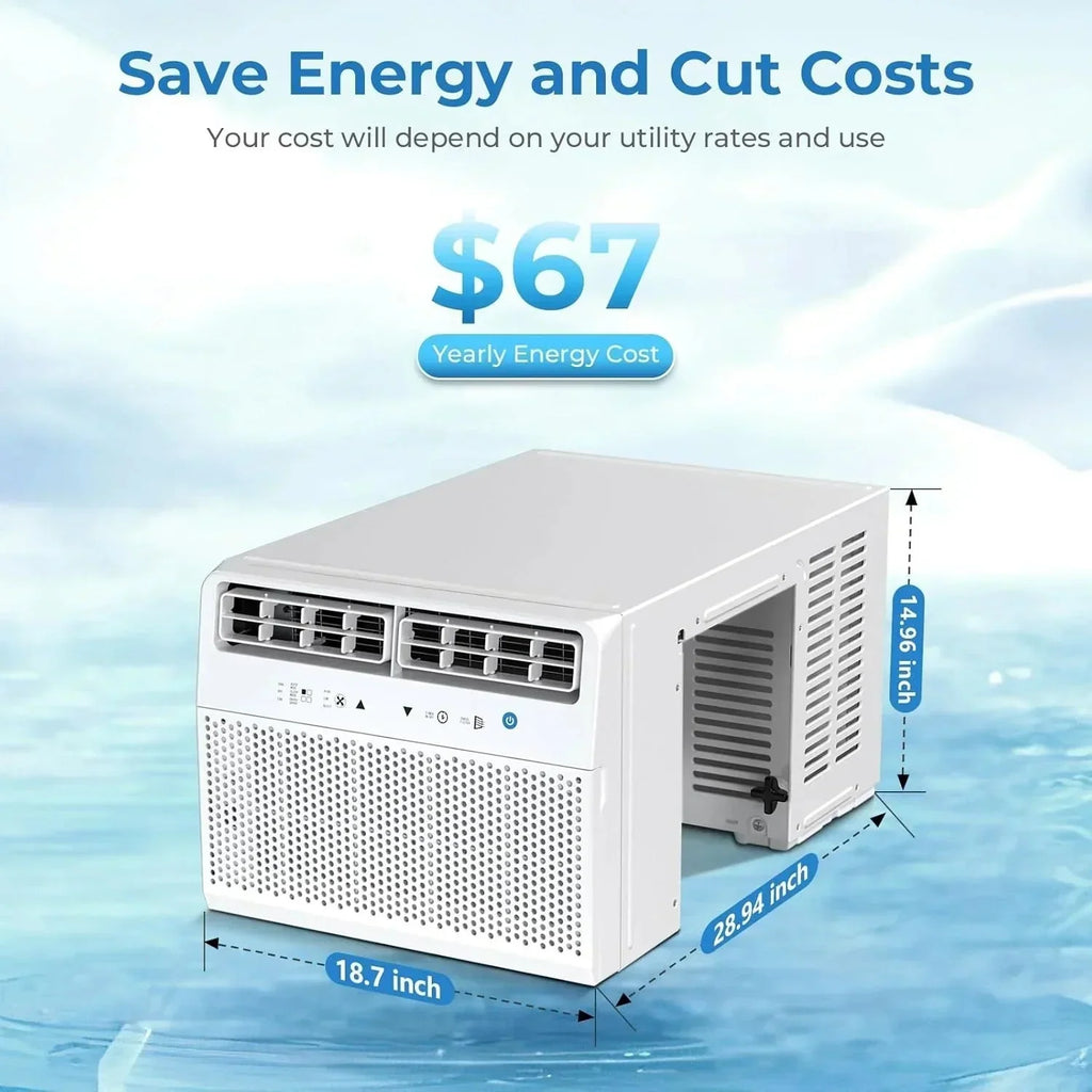 2026 NewAntarctic Star U-shaped window air conditioner 12000 BTU Ultra-quiet window air conditioner Cools