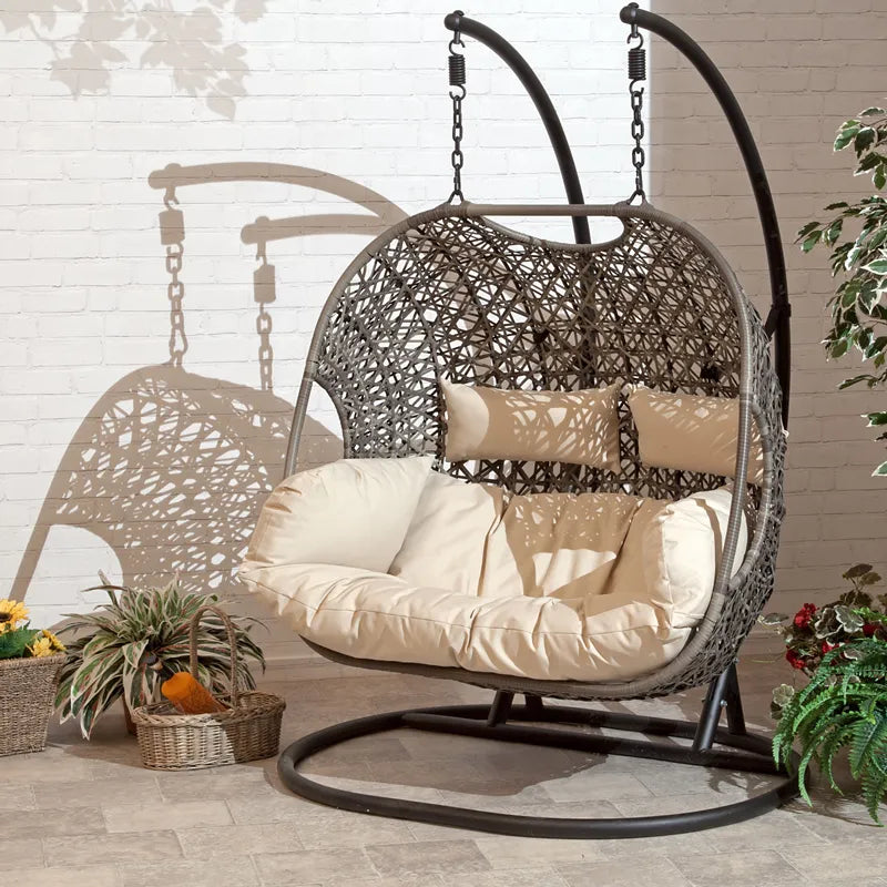2026 Patio wicker swing chair