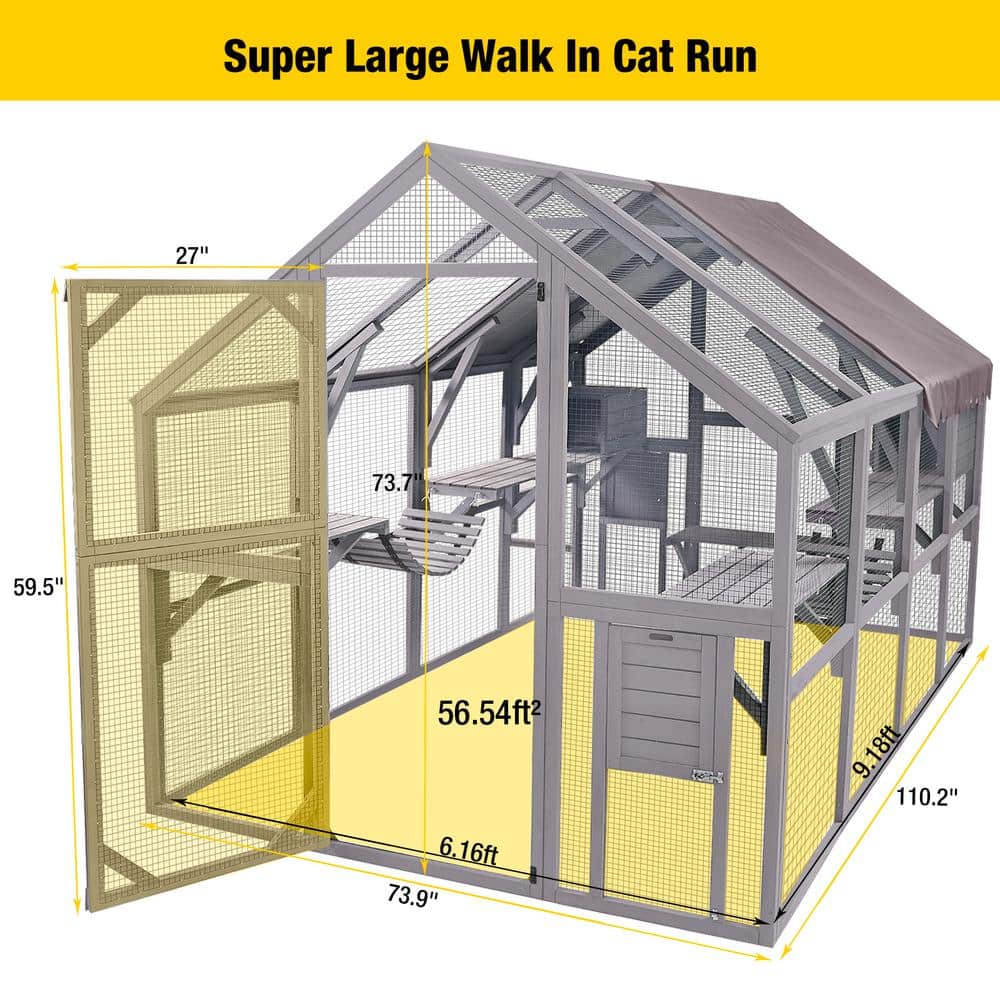 2026 Outdoor Cat Run: Large Cat Enclosure