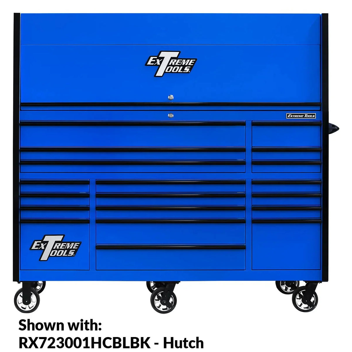 2026 NewExtreme Tools RX250 Series 72-inch x 30-inch Rolling Cart – 19 Drawers – 250 lb Drawer Slides