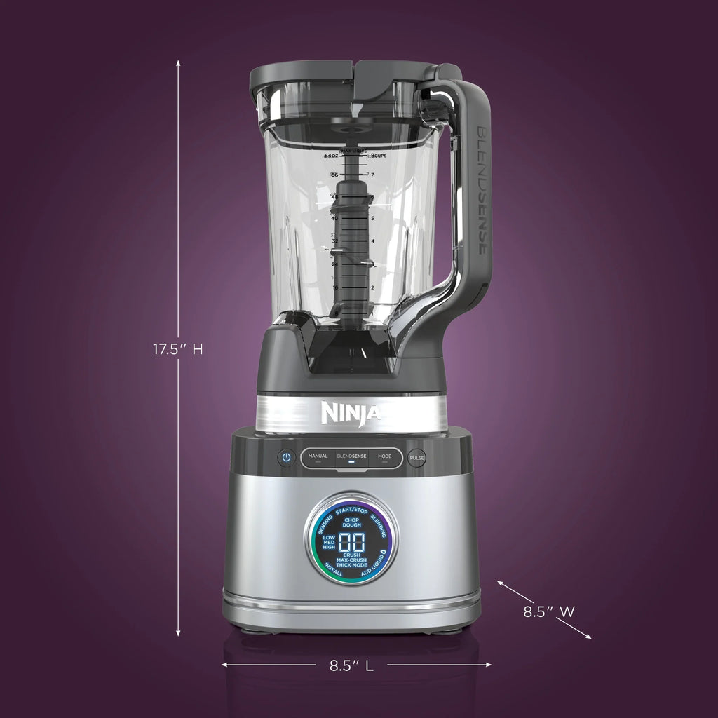 2026 NewNinja Detect Kitchen System Power Blender + Processor with Blend Sense Technology, Silver, TB400