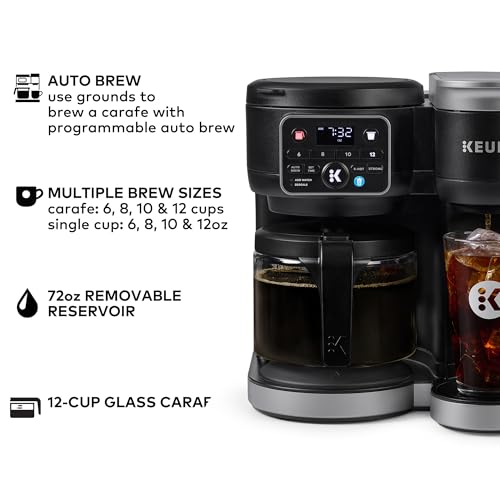 2026 K-Duo Hot & Iced Single Serve & Carafe Coffee Maker, MultiStream Technology, 72oz Reservoir (Gen 2)
