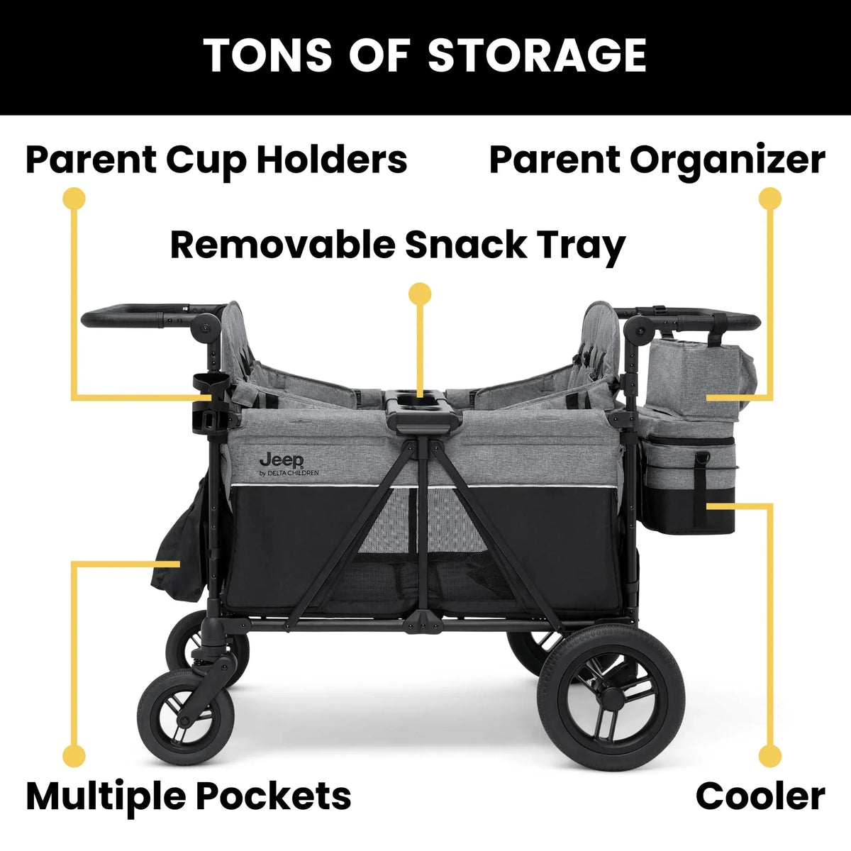 2026 Wrangler Deluxe 4 Seater Stroller Wagon
