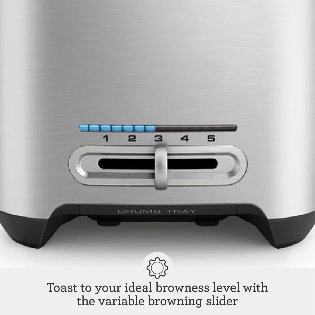 2026 Breville Die-Cast Smart Toaster, 2-Slice, Brushed Stainless Steel