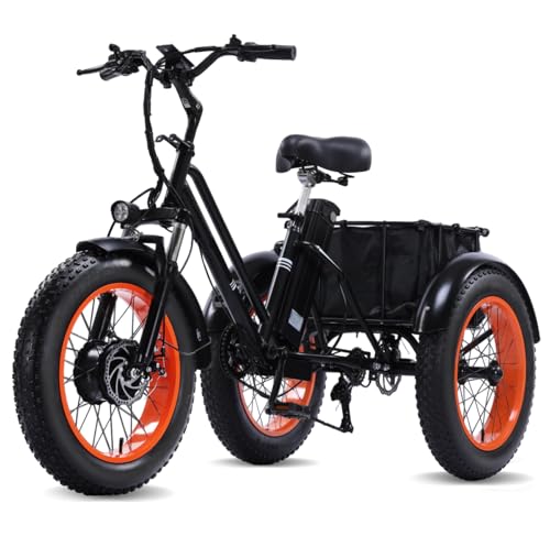 2026 Adult Electric Tricycle Adult Tricycle 3 Wheel Bikes Adults Electric Three Wheel Bike