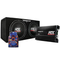 2026 12" Dual Loaded Car Subwoofer w/Sub Box, Amplifier, & Wiring Kit