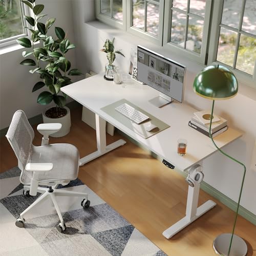 2026 Agilestic Electric Standing Desk, 48 x 24 Inches Height Adjustable Desk, Sit Stand up for Work Office Home, Ergonomic Rising Computer Table with Memory Preset, Rustic Brown