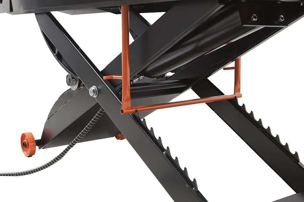 2026 MT1500X 1500LB Air-Operated Motorcycle & ATV Lift Table 48" Wide with Side Extensions, 2-Year Warranty