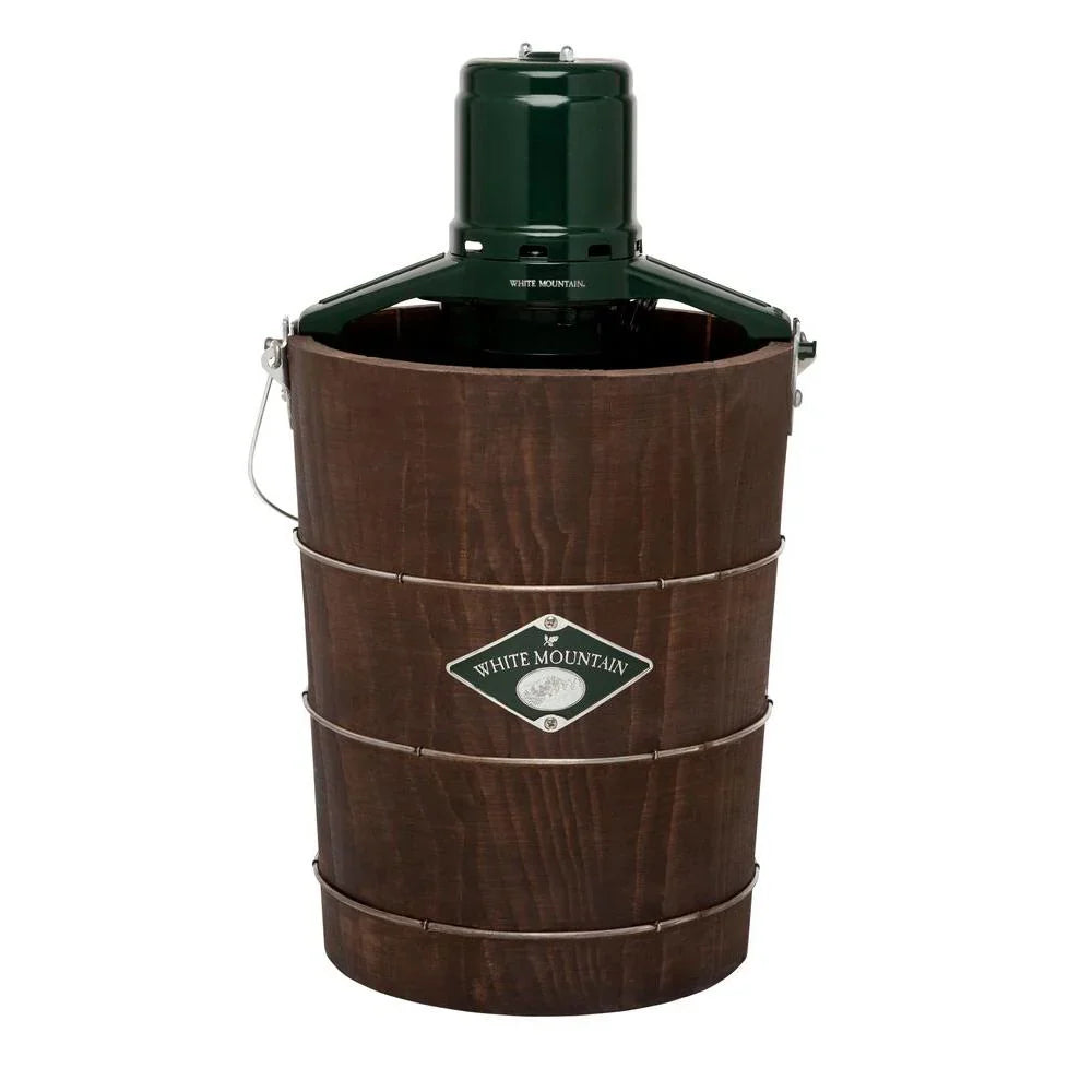2026 6 Qt. Green and Brown Electric Ice Cream Maker