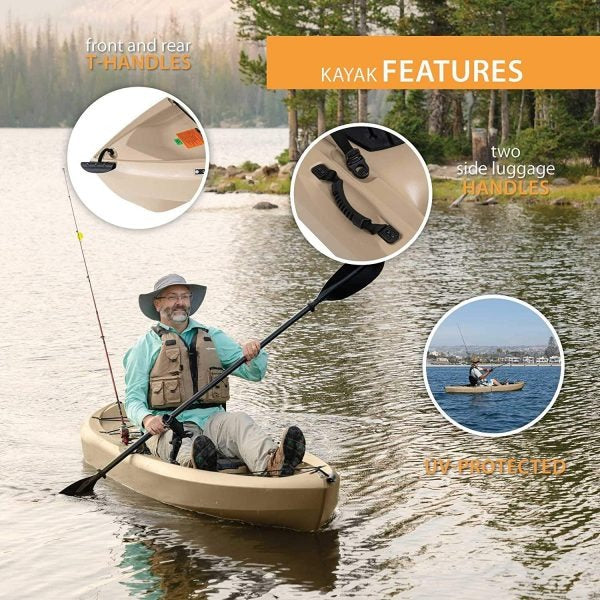 2026 NewLifetime 90806 Tamarack Angler 100 Fishing Kayak C 2-Pack (Paddles included)