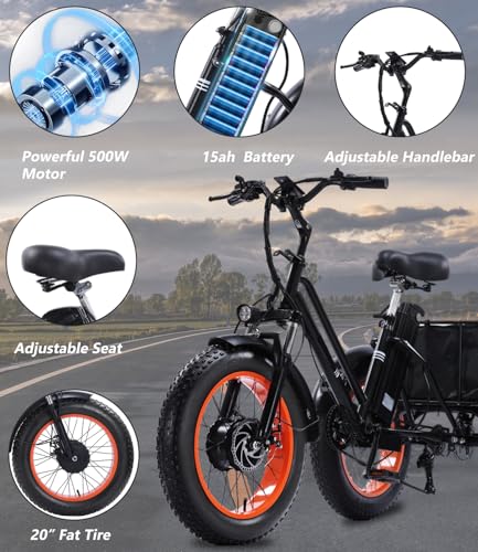 2026 Adult Electric Tricycle Adult Tricycle 3 Wheel Bikes Adults Electric Three Wheel Bike