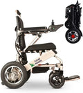 2026 Electric Power Wheelchair Scooter Fold Lightweight Folding Safe Electric Wheelchair Motorized FDA Approved Aviation Travel (Free Wheelchair RAMP Gift) (Silver-17.5 inc)