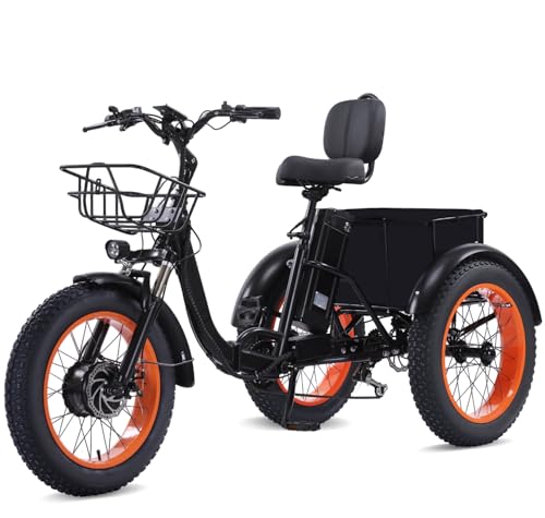 2026 Adult Electric Tricycle Adult Tricycle 3 Wheel Bikes Adults Electric Three Wheel Bike