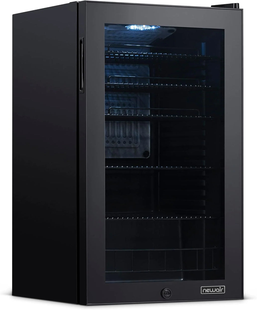 2026 Beverage Refrigerator Cooler | 126 Cans Free Standing with Right Hinge Glass Door | Mini Fridge Beverage Organizer Perfect For Beer, Wine, Soda, And Cooler Drinks