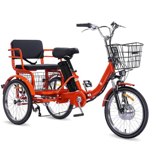 2026 Adult Electric Tricycle Adult Tricycle 3 Wheel Bikes Adults Electric Three Wheel Bike