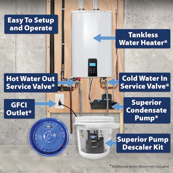 2026 Tankless Water Heater Descaler Pump Kit