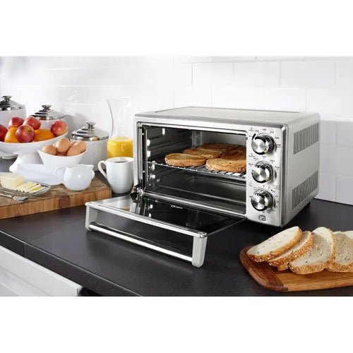 2026 Countertop Convection Toaster Oven, Stainless Steel, Fast Cooking, Adjustable Racks, Family-Size Capacity