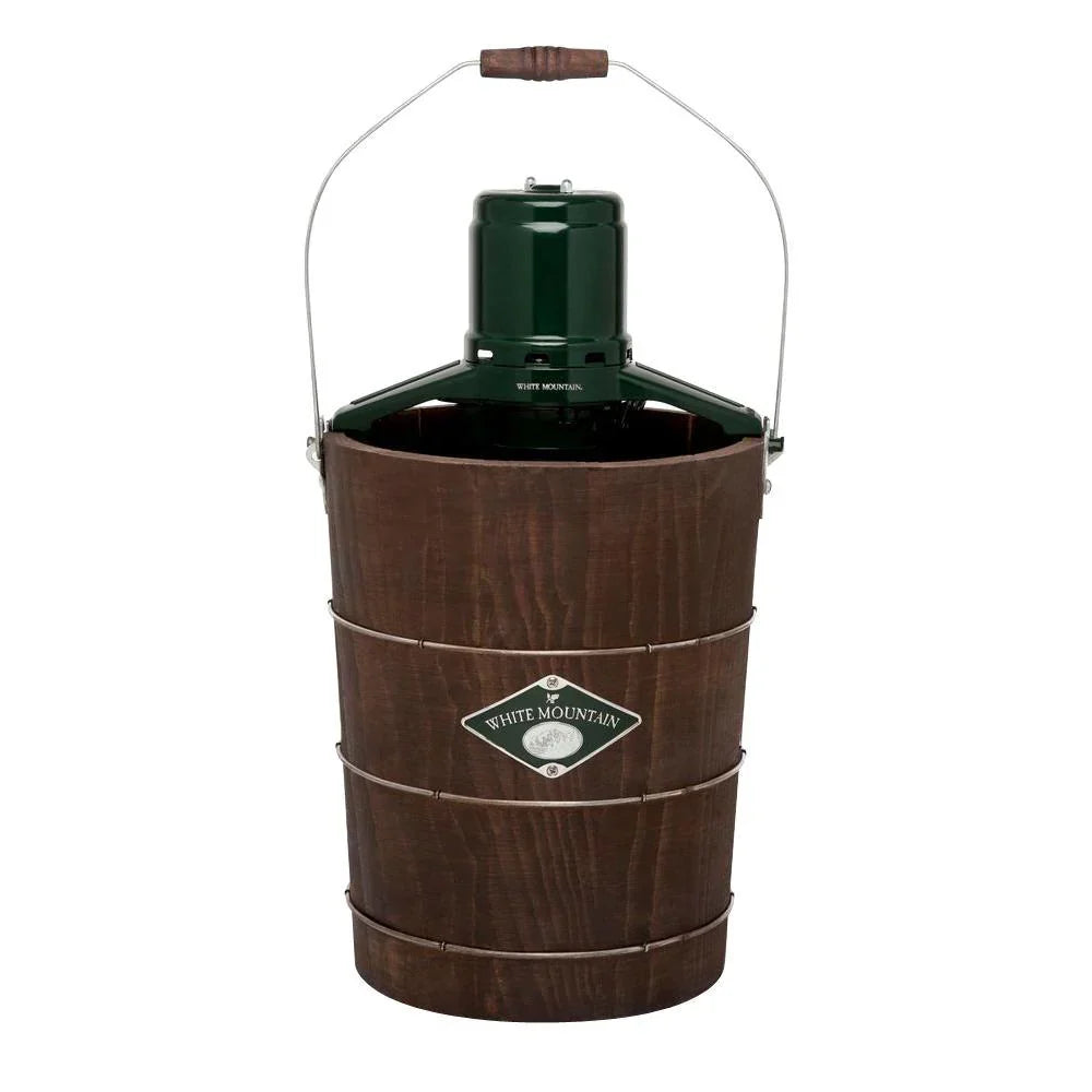 2026 6 Qt. Green and Brown Electric Ice Cream Maker