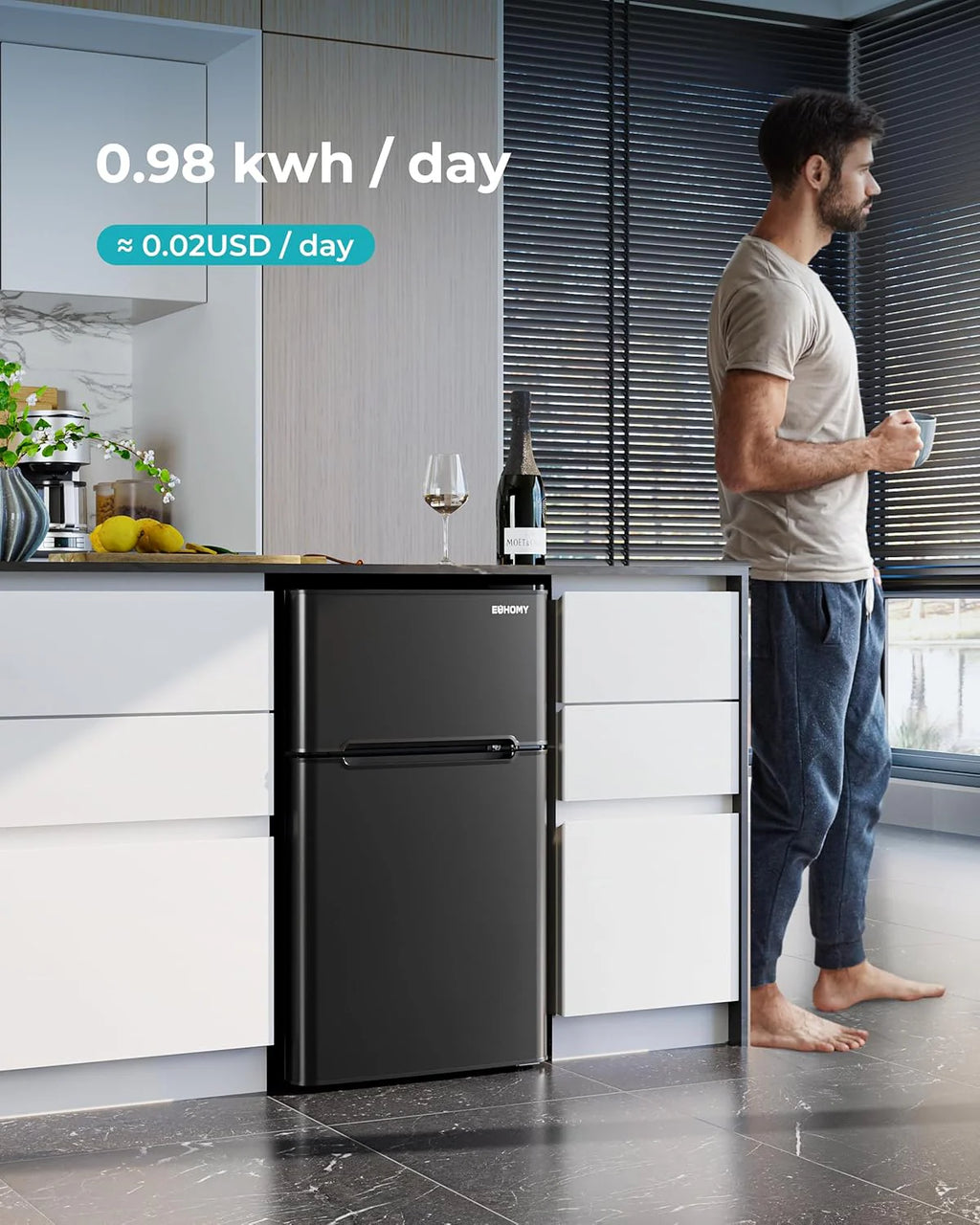 2026 3.2 Cu.Ft Mini Fridge with Freezer – 2-Door Compact Refrigerator for Bedroom, Dorm, Office or Apartment, Silver3.2 Cu.Ft Mini Fridge with Freezer – 2-Door Compact Refrigerator for Bedroom, Dorm, Office or Apartment, Silver