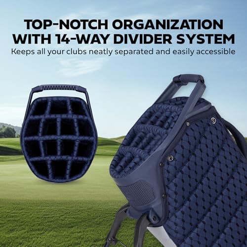 Sun Mountain 2026 4.5LS 14-Way VLO Bag - Prime Organization with Our 14 Way Golf Stand Bag - Lightweight Golf Club Bag with Full-Length Pockets and Adjustable Straps for Enhanced Carry