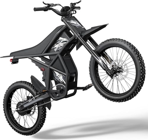 2026 GT73 PRO/GT73 Ebike for Adults, 50MPH 60V 3000W / 37MPH 48V 2400W Eectric Dirt Bike, 36.4AH Dual Battery Dirtbike Up to 85 Miles, 25" Motorcycle Tire, UL2849 All Terrain E Bike Full Suspension